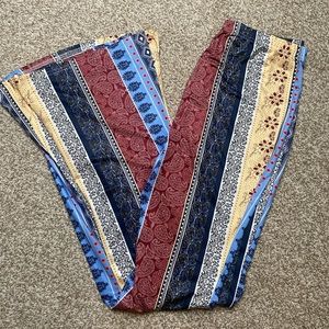 Shein boho wide leg pants